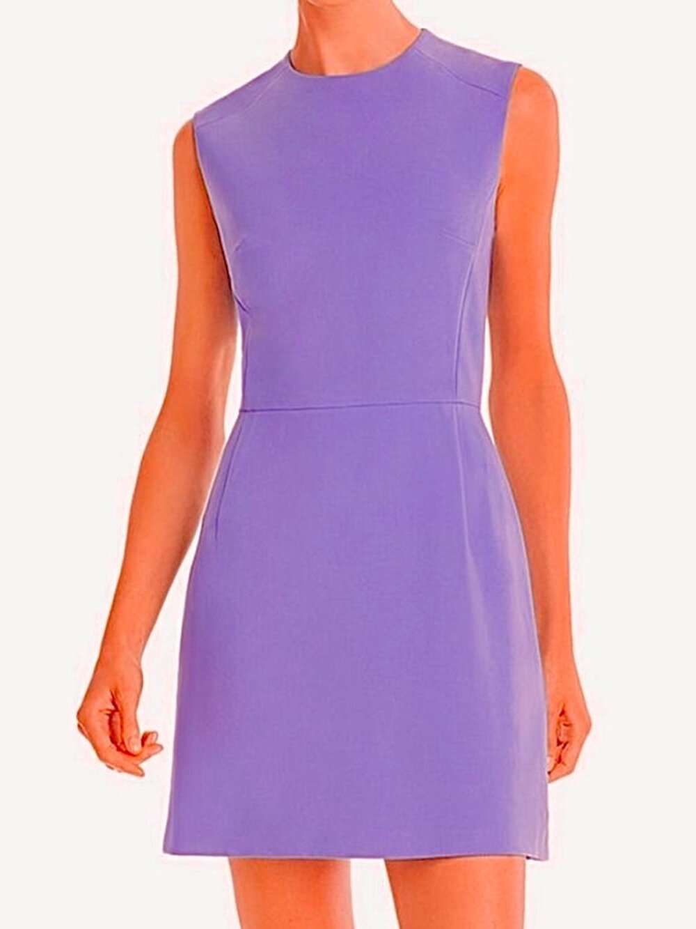 NWT! NEW FRENCH CONNECTION WHISPER LIGHT SUNDAE MINI DRESS SOFT VIOLET SIZE 0 XS